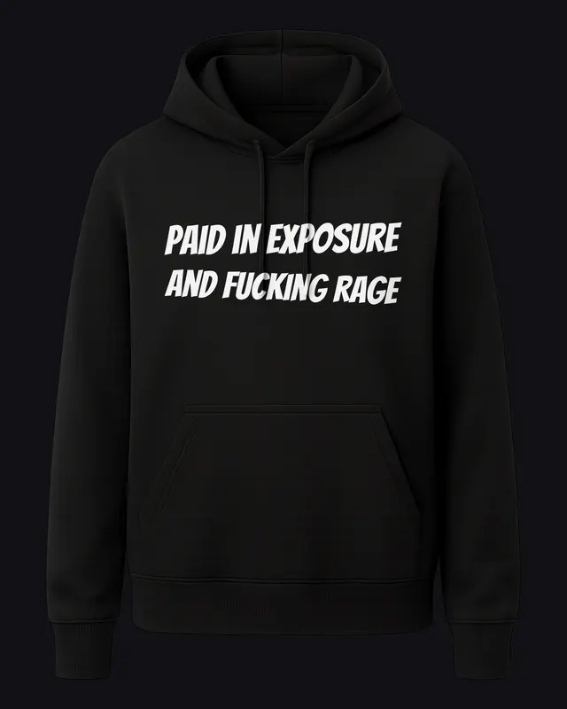 black hoodie